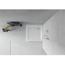 Mexen  Slim cadita dus 100 x 100 cm,  alb+szifon krom - 40101010