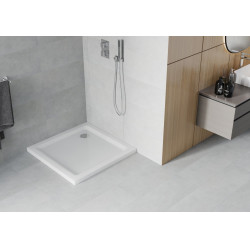 Mexen  Slim cadita dus 70 x 70 cm,  alb+szifon krom - 40107070