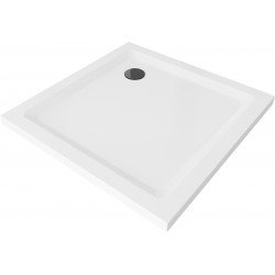 Mexen  Slim cadita dus 80 x 80 cm,  alb+szifon  negru - 40108080B Acryl 467680 Mexen