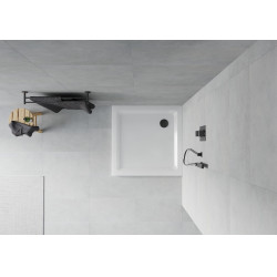 Mexen  Slim cadita dus 90 x 90 cm,  alb+szifon  negru - 40109090B