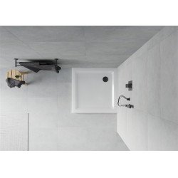 Mexen  Slim cadita dus 100 x 100 cm,  alb+szifon  negru - 40101010B