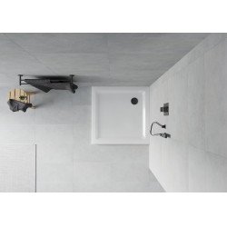 Mexen  Slim cadita dus 100 x 100 cm,  alb+szifon  negru - 40101010B