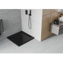 Mexen  Slim cadita dus 80 x 80 cm,  negru+szifon  negru - 40708080B