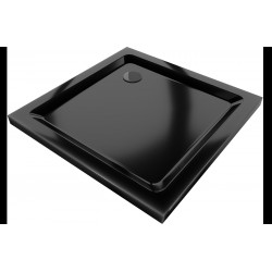 Mexen  Slim cadita dus 70 x 70 cm,  negru+szifon  negru - 40707070B
