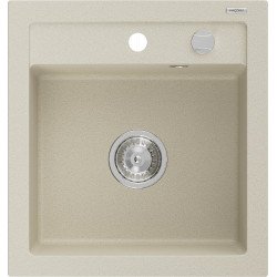 Mexen Vito   Chiuveta bucatarie granit 1 cuva + cadou pop up sifon  520 x 490 mm, beige - 6503521000-69 1 Cuva 467680 Mexen