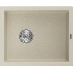 Mexen Pedro   Chiuveta bucatarie granit 1 cuva + cadou pop up sifon  560 x 460 mm, beige - 6508561000-69 1 Cuva 467680 Mexen