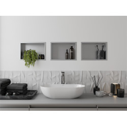 Mexen X-Wall-R  Nisa de perete   30 x 20 cm, inox - 1910302010