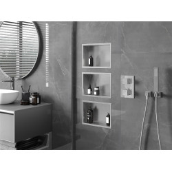 Mexen X-Wall-R  Nisa de perete   30 x 20 cm, inox - 1910302010