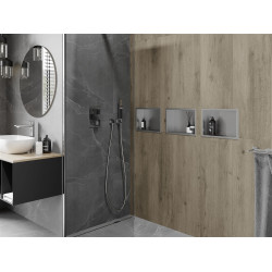 Mexen X-Wall-R  Nisa de perete   30 x 20 cm, inox - 1910302010