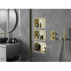 Mexen X-Wall-R  Nisa de perete   30 x 20 cm, auriu  - 1950302010