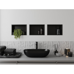 Mexen X-Wall-R  Nisa de perete   30 x 20 cm, negru  - 1970302010