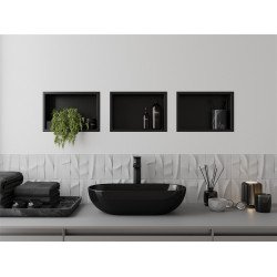 Mexen X-Wall-R  Nisa de perete   30 x 20 cm, negru  - 1970302010