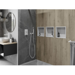 Mexen X-Wall-R  Nisa de perete   30 x 30 cm, alb   - 1920303010