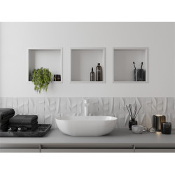 Mexen X-Wall-R  Nisa de perete   30 x 30 cm, alb   - 1920303010