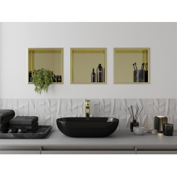 Mexen X-Wall-R  Nisa de perete   30 x 30 cm, auriu  - 1950303010