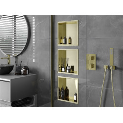 Mexen X-Wall-R  Nisa de perete   30 x 30 cm, auriu  - 1950303010