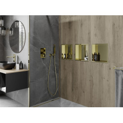 Mexen X-Wall-R  Nisa de perete   30 x 30 cm, auriu  - 1950303010