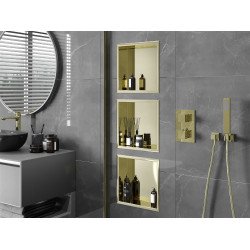 Mexen X-Wall-R  Nisa de perete   30 x 30 cm, auriu  - 1950303010