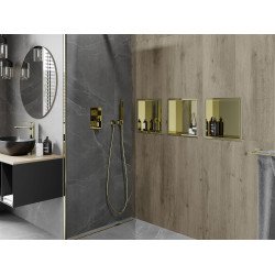 Mexen X-Wall-R  Nisa de perete   30 x 30 cm, auriu  - 1950303010