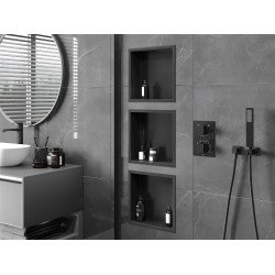 Mexen X-Wall-R  Nisa de perete   30 x 30 cm, negru  - 1970303010