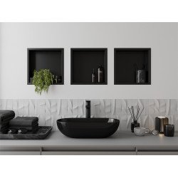 Mexen X-Wall-R  Nisa de perete   30 x 30 cm, negru  - 1970303010