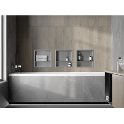 Mexen X-Wall-R  Nisa de perete   cu raft  30 x 30 cm, inox - 1910303010S