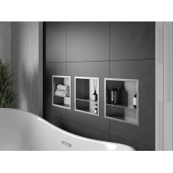 Mexen X-Wall-R  Nisa de perete   cu raft  30 x 30 cm, inox - 1910303010S Nisa de perete 46780 Mexen