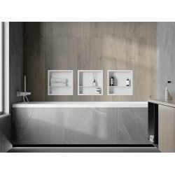 Mexen X-Wall-R  Nisa de perete   cu raft  30 x 30 cm, alb   - 1920303010S