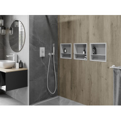 Mexen X-Wall-R  Nisa de perete   cu raft  30 x 30 cm, alb   - 1920303010S