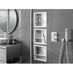 Mexen X-Wall-R  Nisa de perete   cu raft  30 x 30 cm, alb   - 1920303010S