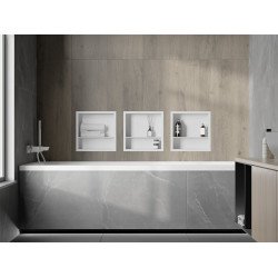 Mexen X-Wall-R  Nisa de perete   cu raft  30 x 30 cm, alb   - 1920303010S