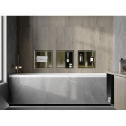 Mexen X-Wall-R  Nisa de perete   cu raft  30 x 30 cm, auriu  - 1950303010S