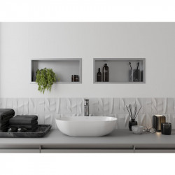 Mexen X-Wall-R  Nisa de perete   45 x 20 cm, inox - 1910452010