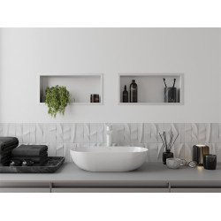 Mexen X-Wall-R  Nisa de perete   45 x 20 cm, alb   - 1920452010