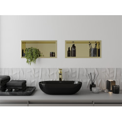 Mexen X-Wall-R  Nisa de perete   45 x 20 cm, auriu  - 1950452010