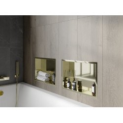 Mexen X-Wall-R  Nisa de perete   45 x 30 cm, auriu  - 1950453010