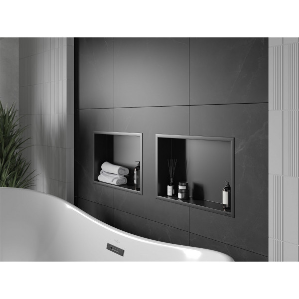 Mexen X-Wall-R  Nisa de perete   45 x 30 cm, negru  - 1970453010