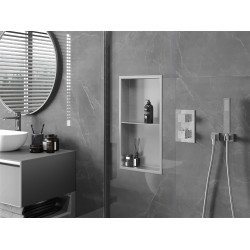 Mexen X-Wall-R  Nisa de perete   cu raft  60 x 30 cm, inox - 1910603010S Nisa de perete 46780 Mexen