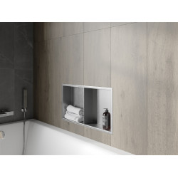 Mexen X-Wall-R  Nisa de perete   cu raft  60 x 30 cm, inox - 1910603010S