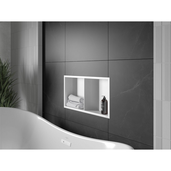 Mexen X-Wall-R  Nisa de perete   cu raft  60 x 30 cm, alb   - 1920603010S