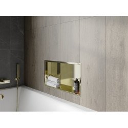 Mexen X-Wall-R  Nisa de perete   cu raft  60 x 30 cm, auriu  - 1950603010S