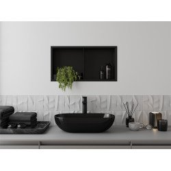 Mexen X-Wall-R  Nisa de perete   cu raft  60 x 30 cm, negru  - 1970603010S