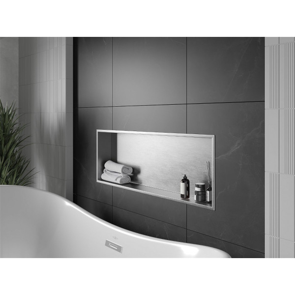 Mexen X-Wall-R  Nisa de perete   90 x 30 cm, inox - 1910903010