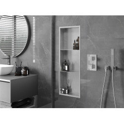 Mexen X-Wall-R  Nisa de perete   cu raft  90 x 30 cm, inox - 1910903010S Nisa de perete 46780 Mexen