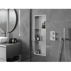 Mexen X-Wall-R  Nisa de perete   cu raft  90 x 30 cm, inox - 1910903010S Nisa de perete 46780 Mexen
