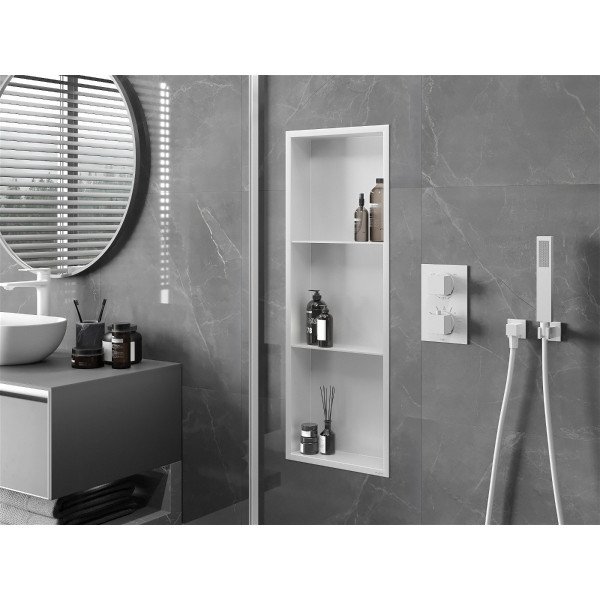 Mexen X-Wall-R  Nisa de perete   cu raft  90 x 30 cm, alb   - 1920903010S