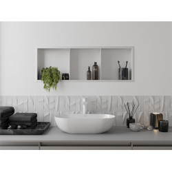 Mexen X-Wall-R  Nisa de perete   cu raft  90 x 30 cm, alb   - 1920903010S