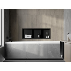 Mexen X-Wall-R  Nisa de perete   cu raft  90 x 30 cm, negru  - 1970903010S