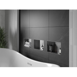 Mexen X-Wall-NR  Nisa de perete  cadru invelit  30 x 20 cm, inox - 1911302010 Nisa de perete 46780 Mexen