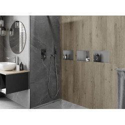 Mexen X-Wall-NR  Nisa de perete  cadru invelit  30 x 20 cm, inox - 1911302010